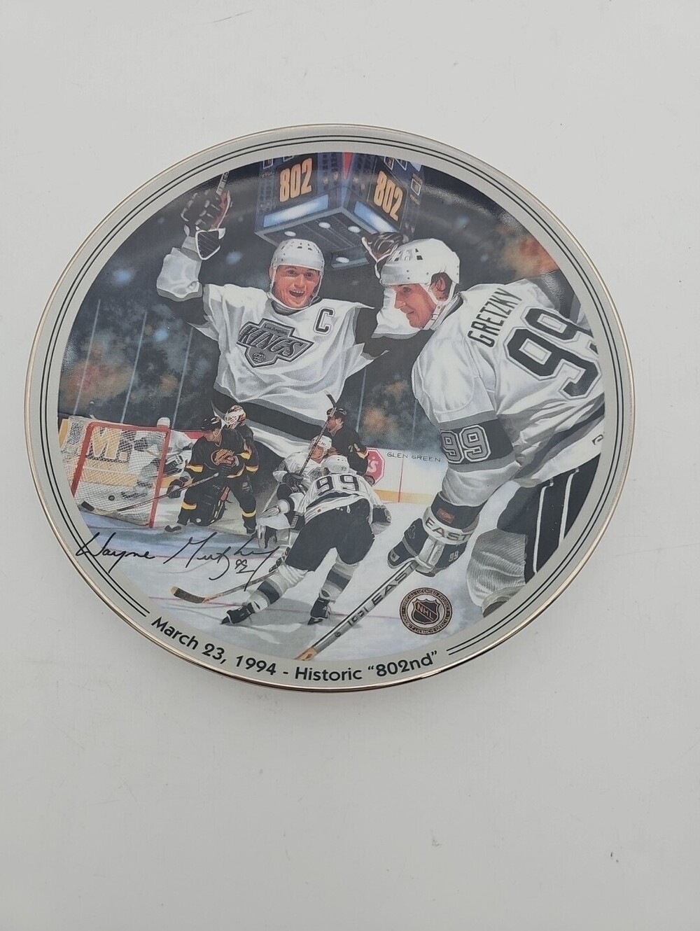 Dominion Great Moments In Hockey Wayne Gretzky Historic Plate #1261b